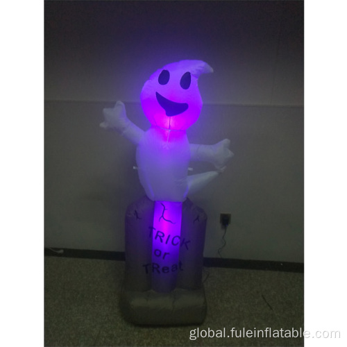Halloween Inflatable White Ghost Halloween inflatable Ghost on Tombstone for decorations Manufactory
